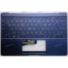 Keyboard Asus UX390U, UX390UA синий, русифицированный (13N0-UWA0421)+Topcase Keyboard Asus UX390U, UX390UA синий, русифицированный (13N0-UWA0421)+Topcase