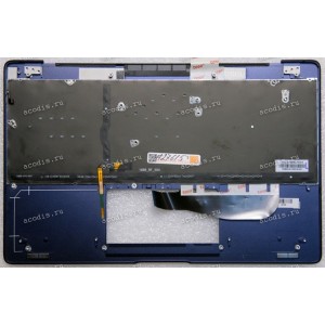 Keyboard Asus UX390U, UX390UA синий, русифицированный (13N0-UWA0421)+Topcase Keyboard Asus UX390U, UX390UA синий, русифицированный (13N0-UWA0421)+Topcase