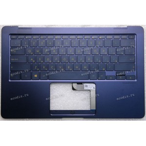 Keyboard Asus UX490UA-1A синий русифицированный (90NB0EI1-R30510, 0KN1-1S1RU26, 0KNB0-D632RU00, 13NB0EI1AM0421)+Topcase
