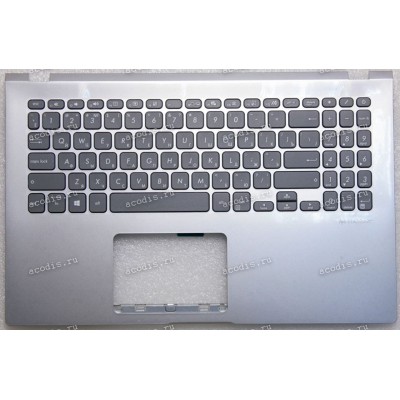Keyboard Asus X509UA, X509UJ-1S серебристый, русифицированный (90NB0N71-R31RU0, 0KNB0-5108RU00, 13NB0MZ1P03013, 39XKRTAJN70, ASM18M93SU-920)+Topcase