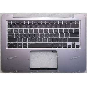 Keyboard Asus UX330CA-1A серебристый металлик, русифицированная (90NB0CP1-R32RU0, 0KNB0-2601RU00, 16L414120034Q, ASM16A93SUJ4421, H3NYWU001947096) + Topcase