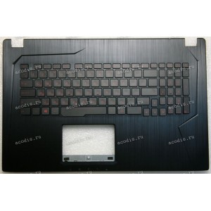 Keyboard Asus GL753VD-2B, GL753VE ROG Strix чёрная русифицированная (90NB0DM3-R31RU1, 0KN1-0B3RU11, 0KNB0-6674RU00, 13N1-0XA0711, 13N1-0XA0101, V156362ES1) + Topcase