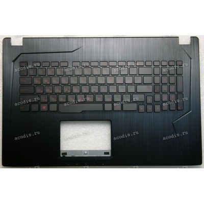 Keyboard Asus GL753VD-2B, GL753VE ROG Strix чёрная русифицированная (90NB0DM3-R31RU1, 0KN1-0B3RU11, 0KNB0-6674RU00, 13N1-0XA0711, 13N1-0XA0101, V156362ES1) + Topcase