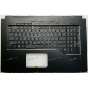 Keyboard Asus GL703VM-1B чёрный русифицированная (90NB0GL2-R31RU0, 3BBKNTAJN10, EABKN004020, AEBKL700020, V170146DS1) + Topcase