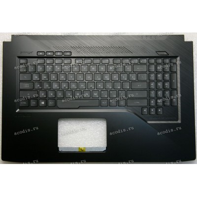 Keyboard Asus GL703VM-1B чёрный русифицированная (90NB0GL2-R31RU0, 3BBKNTAJN10, EABKN004020, AEBKL700020, V170146DS1) + Topcase