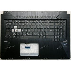 Keyboard Asus FX705GD, FX705GE-1A, FX705GM TUF Gaming чёрный русифицированная, без подсветки (90NR00Z1-R30RU1)+ Topcase