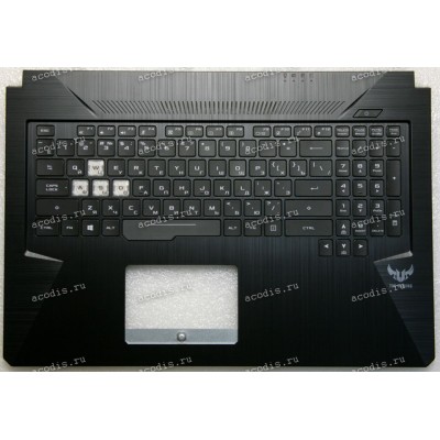Keyboard Asus FX705GD, FX705GE-1A, FX705GM TUF Gaming чёрный русифицированная, с подсветкой  (90NR00Z1-R31RU1, 90NR00Z1-R32RU0, 13N1-6EA0521, 13NR00Z1AP0211)+ Topcase