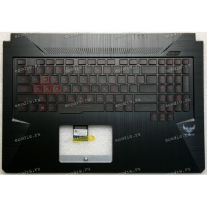 Keyboard Asus FX705GD, FX705GE-1B, FX705GM TUF Gaming чёрный русифицированная, с подсветкой  (90NR00Z2-R30RU1)+ Topcase