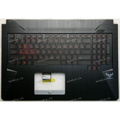 Keyboard Asus FX705GD, FX705GE-1B, FX705GM TUF Gaming чёрный русифицированная, с подсветкой  (90NR00Z2-R30RU1)+ Topcase