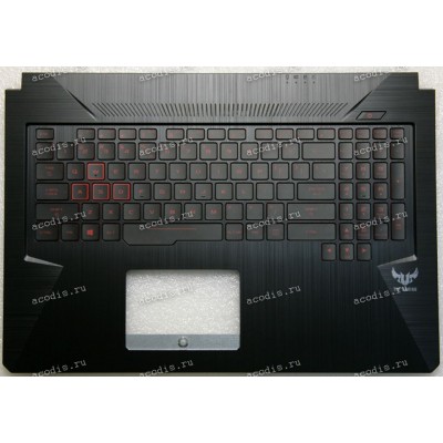 Keyboard Asus FX705GD, FX705GE-1B, FX705GM TUF Gaming чёрный нерусифицированная, с подсветкой  (90NR00Z2-R30UI1)+ Topcase