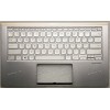 Keyboard Asus UX433FN-2S  серебристый металлик, русифицированная (90NB0JQ4-R31RU0, 13N1-60431, 9Z.NFKLN.1011) + Topcase