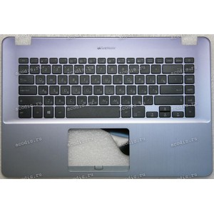 Keyboard Asus X505BA-1B серо-синий русифицированный  (90NB0G12-R31RU0, 13NB0F42P03011, 39XKETCJN00) + Topcase
