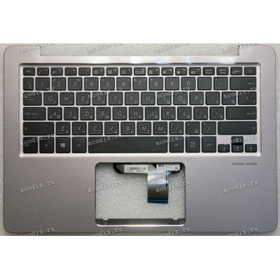 Keyboard Asus UX310UA-1A, UX410UA светло-серый металлик, русифицированный  (90NB0CJ1-R32RU0, 13N0-UMA0211, 13NB0CJ1AM0311) + Topcase