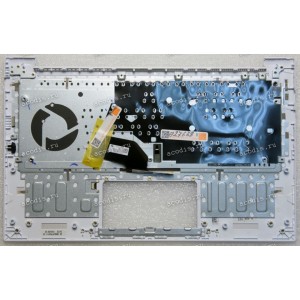 Keyboard Asus X330FA, X330FN, X330UA, X330UN-2D серебристый металл, русифицированный  (90NB0JD2-R31RU0, 13NB0JF1P06011, 13N1-5NA0401, 13NB0JF2AM0201)+ Topcase