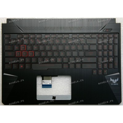 Keyboard Asus FX505GE-1B чёрная нерусифицированная (90NR00S2-R32UI0, 90NR00S2-R34UI0, 13N1-5JA0701, 13N1-5JA0801, 13N1-5JA0901, 13NR0131AP0111, 13NR00S1AP0211)+ Topcase