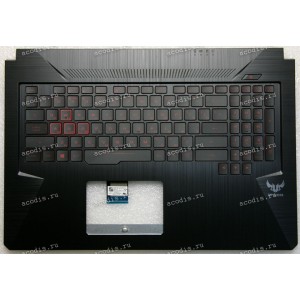 Keyboard Asus FX705DY-1B чёрный русифицированная (90NB0192-R31RU0, 13N1-6EA0421, 13NR00Z1AP0111)+ Topcase