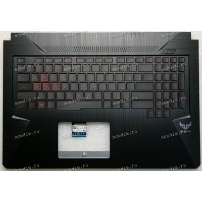 Keyboard Asus FX705DY-1B чёрный русифицированная (90NB0192-R31RU0, 13N1-6EA0421, 13NR00Z1AP0111)+ Topcase