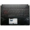 Keyboard Asus FX505GE-1C чёрный матовый, русифицированная  (90NR00S3-R32RU0, 13NR00S3AP0311, 13N1-5JA0A01,  13N1-5JA0701) + Topcase