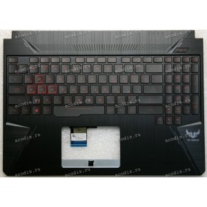 Keyboard Asus FX505GE-1C чёрный матовый, русифицированная (90NR00S3-R32RU0, 13NR00S3AP0311, 13N1-5JA0A01, 13N1-5JA0701) + Topcase Keyboard Asus FX505GE-1C чёрный матовый, русифицированная (90NR00S3-R32RU0, 13NR00S3AP0311, 13N1-5JA0A01, 13N1-5JA0701) + Topcase