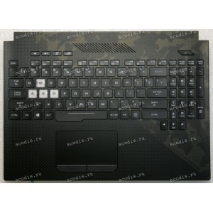 Keyboard Asus GL504GW-1A чёрный матовый, нерусифицированный (90NR01C1-R31UI0, 0KNR0-6614UI00, 13N1-56A0261, 13NR00L1AP0171)