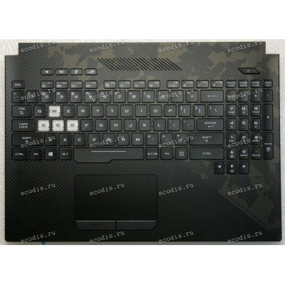 Keyboard Asus GL504GW-1A чёрный матовый, нерусифицированный (90NR01C1-R31UI0, 0KNR0-6614UI00, 13N1-56A0261, 13NR00L1AP0171)