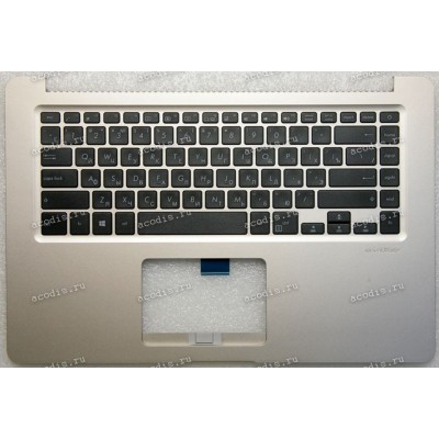 Keyboard Asus X510UF-1A серебристый матовый русифицированный (90NB0IK1-R30190, 39XKGTCJN00)+ Topcase