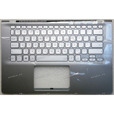 Keyboard Asus X430UA-1E серо-серебристая русифицированная (90NB0J54-R30191, 39XKLTAJN30)+ Topcase