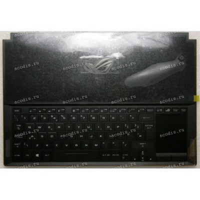 Keyboard Asus GX501G1-1A чёрная нерусифицированная (90NR00A1-R31UK0, 13N1-4NA0201, 0KNR0-6616UK00)+ Topcase