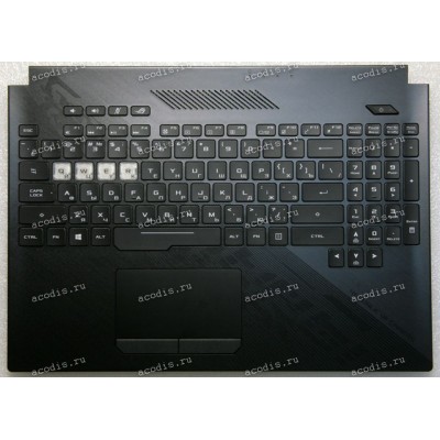Keyboard Asus GL504GM-1B, GL504GV-1B чёрный матовый, русифицированный (90NR00K2-R31RU0, 13N1-57A0311, 13NR00K2AP0121)+ Topcase