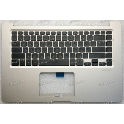 Keyboard Asus X510UA-1A, X510UN-1A серебристый матовый, русифицированный (90NB0FQ1-R32RU0, 90NB0FQ1-R32RU1, 90NB0GS1-R30191, 39XKGTCJN00)+ Topcase