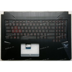 Keyboard Asus FX705DY-1B чёрный, русифицированный  (90NR0192-R31RU0, PY20070901020, 13N1-6EL0C11, 13N1-6EA0421, 13NR00Z1AP0111)+ Topcase
