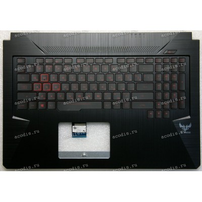 Keyboard Asus FX705DY-1B чёрный, русифицированный  (90NR0192-R31RU0, PY20070901020, 13N1-6EL0C11, 13N1-6EA0421, 13NR00Z1AP0111)+ Topcase