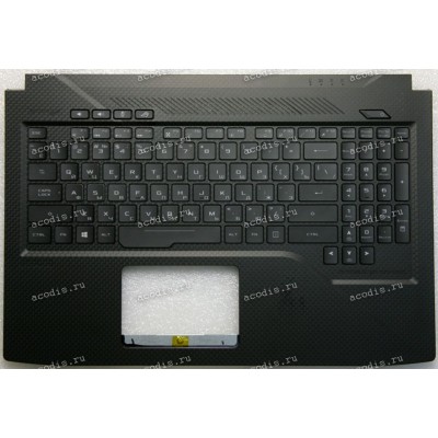 Keyboard Asus GL503GE-1A чёрный матовый, русифицированный (90NR0081-R30RU0, 3BBKLTAJNE0, EABKL004060)+ Topcase