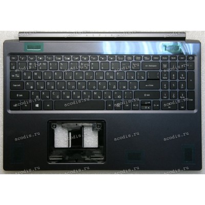 Keyboard Acer Aspire 7 A715-75G-56ZT, A715-75-75G (6B.Q99N2.005, 6BQ99N2005, AP2Y2000200SVT20A, NKI1513124, SV05P_A80BWL, NKI151S0BM, K5150769KA01, PK132Y22A04, AN2Y2000600-SSH3, AM2T2000600-SSH3, ) + topcase русифицированная  NEW original
