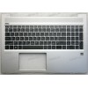 Keyboard HP EliteBook 450 G6, 450 G7, ProBook 450 G6, 450 G7, 455 G6, 455 G7 !!! с подсветкой!!! серебристый металлик русифицированная (L45090-001, L45090-251, PMXAEX8K701010051005R, 2B-BBU16Q100, BYS20210423, 4BX8KTATP00, PMXAEX8K80101010900DO, 2B-BBU29Q