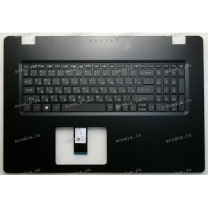 Keyboard Acer Aspire 3 A317-51KG чёрный матовый, русифицированный (6B.HEKN2.005, 6BHEKN2005, AP2MD000501SVT20A, AM2MD000300, SV05T_A80B, NIK15170GQ, PK132Y23B04, 102000D5KC01, AM2MD000300-SSH3, AP2MD000500-BLC1, NKI151S.08T, NKI151S08T, PK132MD2A04)+Topca