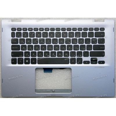 Keyboard Asus TP412UA-1B серо-голубой русифицированный (90NB0J72-R30RU0, HQ20720442000)+ Topcase