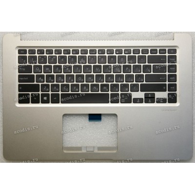 Keyboard Asus X510UA-1A серебристый матовый, русифицированный, подсветка (90NB0FQ1-R31RU0, 39XKGTCJN00)+ Topcase