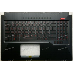 Keyboard Asus FX503VD-2C чёрная русифицированная (90NR0GN1-R31RU0, 3BBKLTAJN80, AEBKL702010)+ Topcase