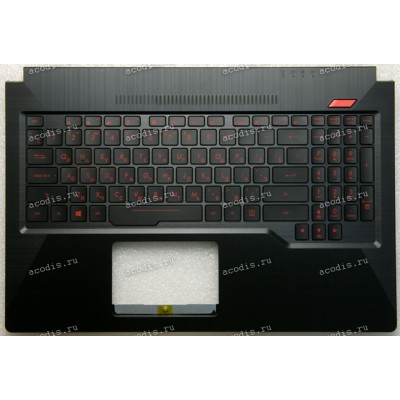 Keyboard Asus FX503VD-2C чёрная русифицированная (90NR0GN1-R31RU0, 3BBKLTAJN80, AEBKL702010)+ Topcase