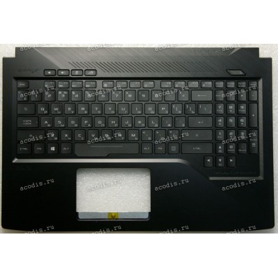 Keyboard Asus GL503GE-1B чёрная русифицированная (90NR0082-R30RU0, 3BBKLTAJNF0, EABKL004070)+ Topcase