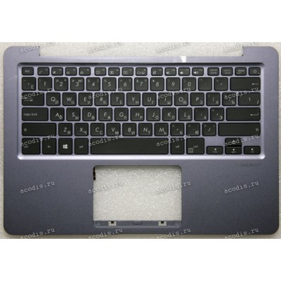 Keyboard Asus S410U, X411UA-1B, X411UF, X411UN серая русифицированная, подсветка (90NB0GF2-R32RU0, 13NB0GF2AP0101)+ Topcase 