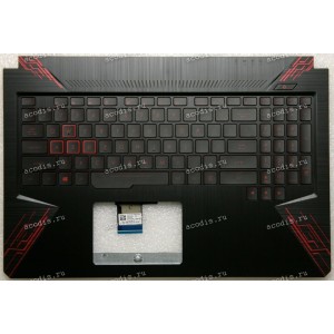 Keyboard Asus FX504GD-1B чёрная нерусифицированная (90NR00J2-R31US0, 3RBKLTFJN20)+ Topcase Keyboard Asus FX504GD-1B чёрная нерусифицированная (90NR00J2-R31US0, 3RBKLTFJN20)+ Topcase