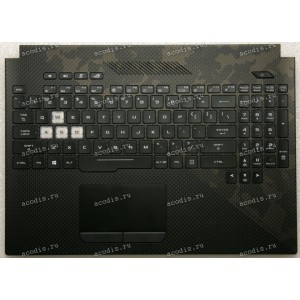 Keyboard Asus GL504GS-1A чёрная матовая нерусифицированная (90NR00L1-R31UI0, 13N1-56A0241, 13NR00L1AP0151)+ Topcase 