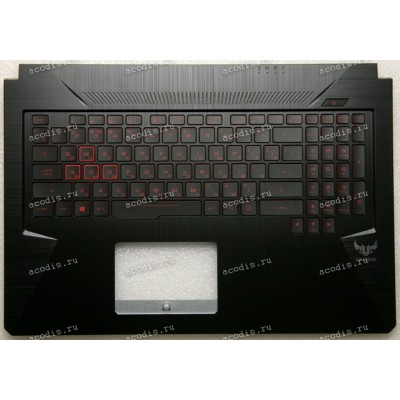 Keyboard Asus FX705GE-1B TUF Gaming чёрный русифицированная, с подсветкой  (90NR00Z2-R31RU1, 13N1-6EA0501, 13NR00R2AP0201)+ Topcase