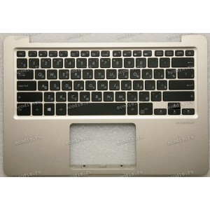 Keyboard Asus S410U, X411UA-1A, X411UF, X411UN шампань, русифицированная (90NB0GF1-R32RU0, 13NB0GF1AP0101)+ Topcase