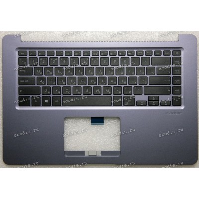 Keyboard Asus X510UF-1B серо-синий русифицированный (90NB0IK5-R30200, 39XKGTCJN80, 13NB0FQ5AP0201)+ Topcase