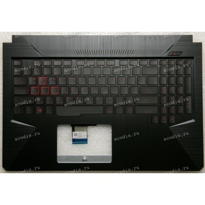 Keyboard Asus FX504GD-1A чёрная нерусифицированная, корея (90NR00J1-R31K00)+ Topcase