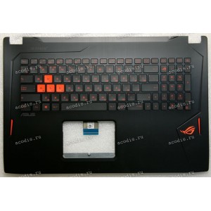 Keyboard Asus GL702VM-1A чёрная, русифицированная (90NB0DQ1-R31RU0, 13NB0CQ1AP0411)+ Topcase Keyboard Asus GL702VM-1A чёрная, русифицированная (90NB0DQ1-R31RU0, 13NB0CQ1AP0411)+ Topcase