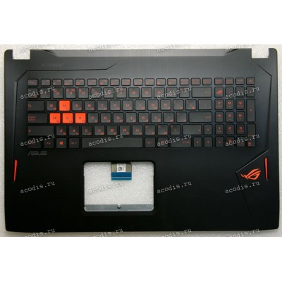 Keyboard Asus GL702VM-1A чёрная, русифицированная (90NB0DQ1-R31RU0, 13NB0CQ1AP0411)+ Topcase